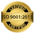 Certified ISO 9001:2015 Certified emblem